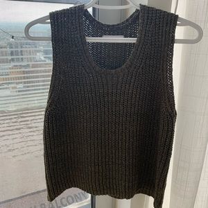 Oak + Fort Knit Shirt in Olive Green